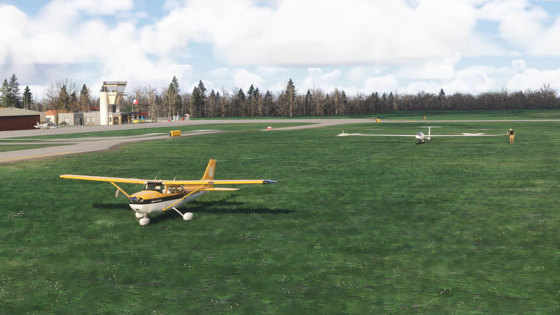 LFHS Départ Planeur piste 18L